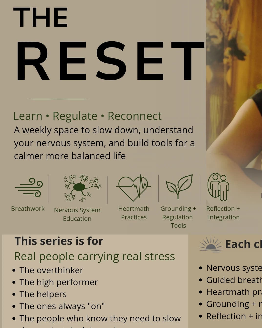 The Reset- Nervous System Support hosted by Vanessa Hernandez's community — wellness events in Long Beach