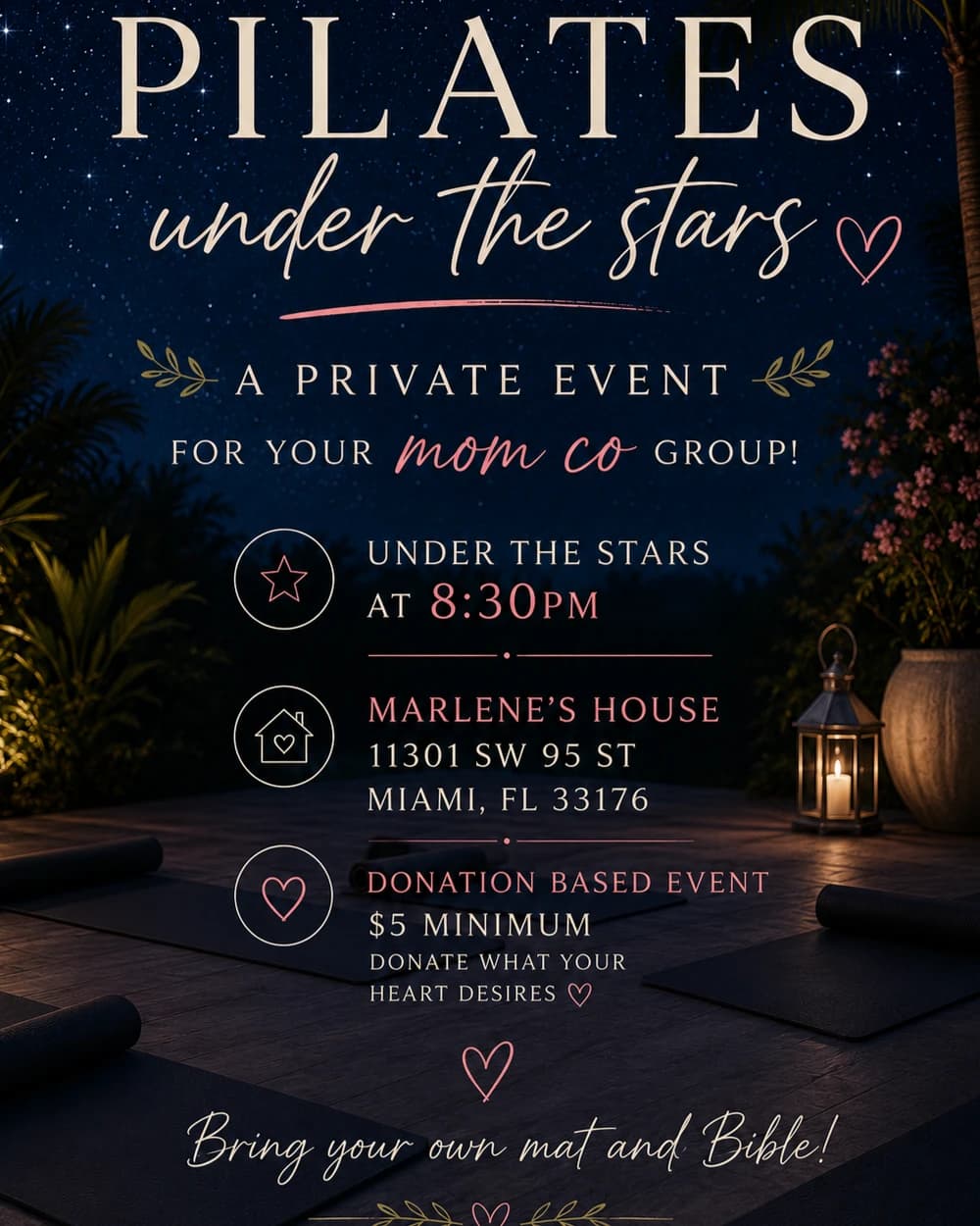 Pilates Under The Stars- Mom Co 🤩 hosted by Pilates Under the Stars 💫 — pilates classes in Miami