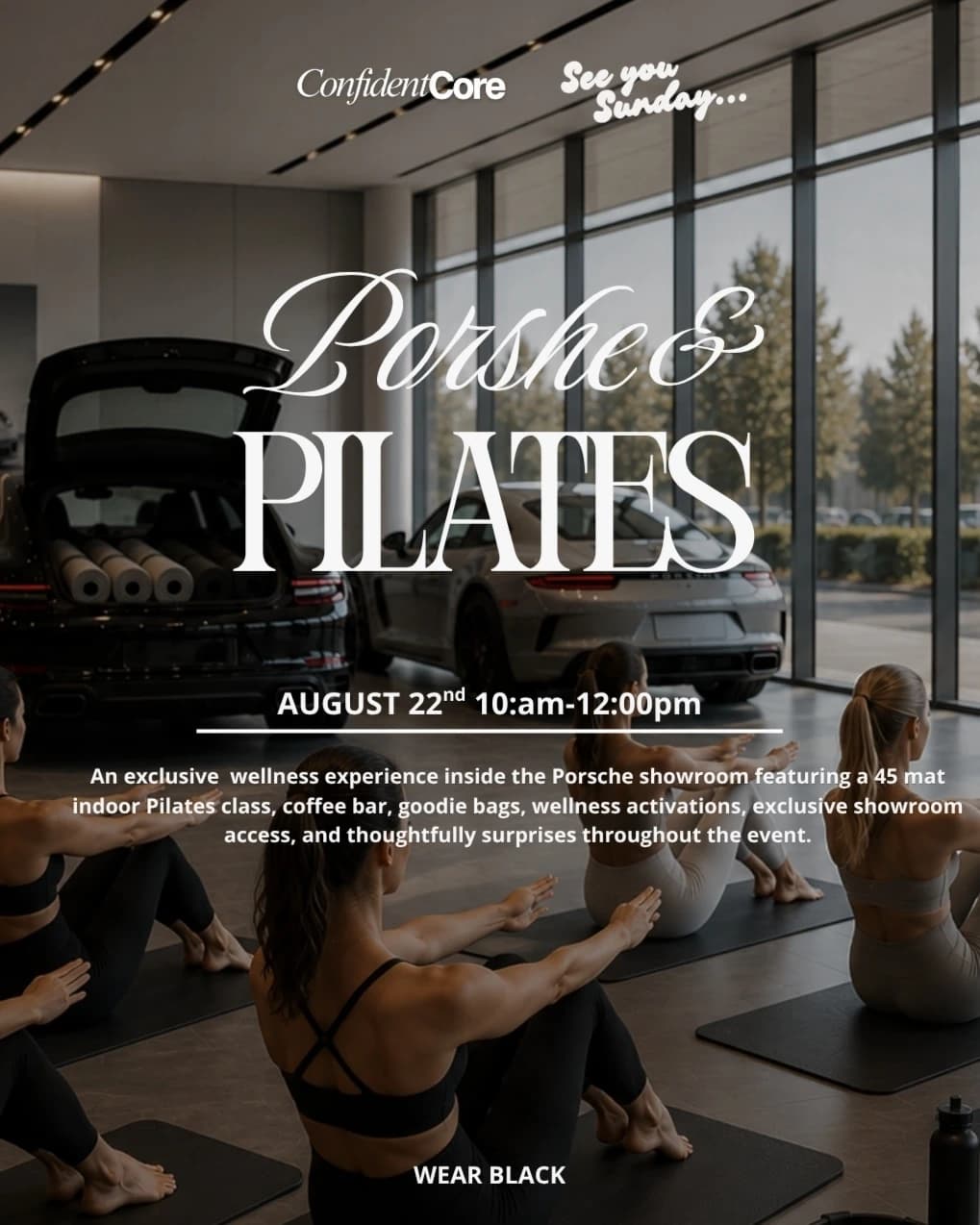 Porshe & Pilates hosted by ConfidentCore — social events in Houston