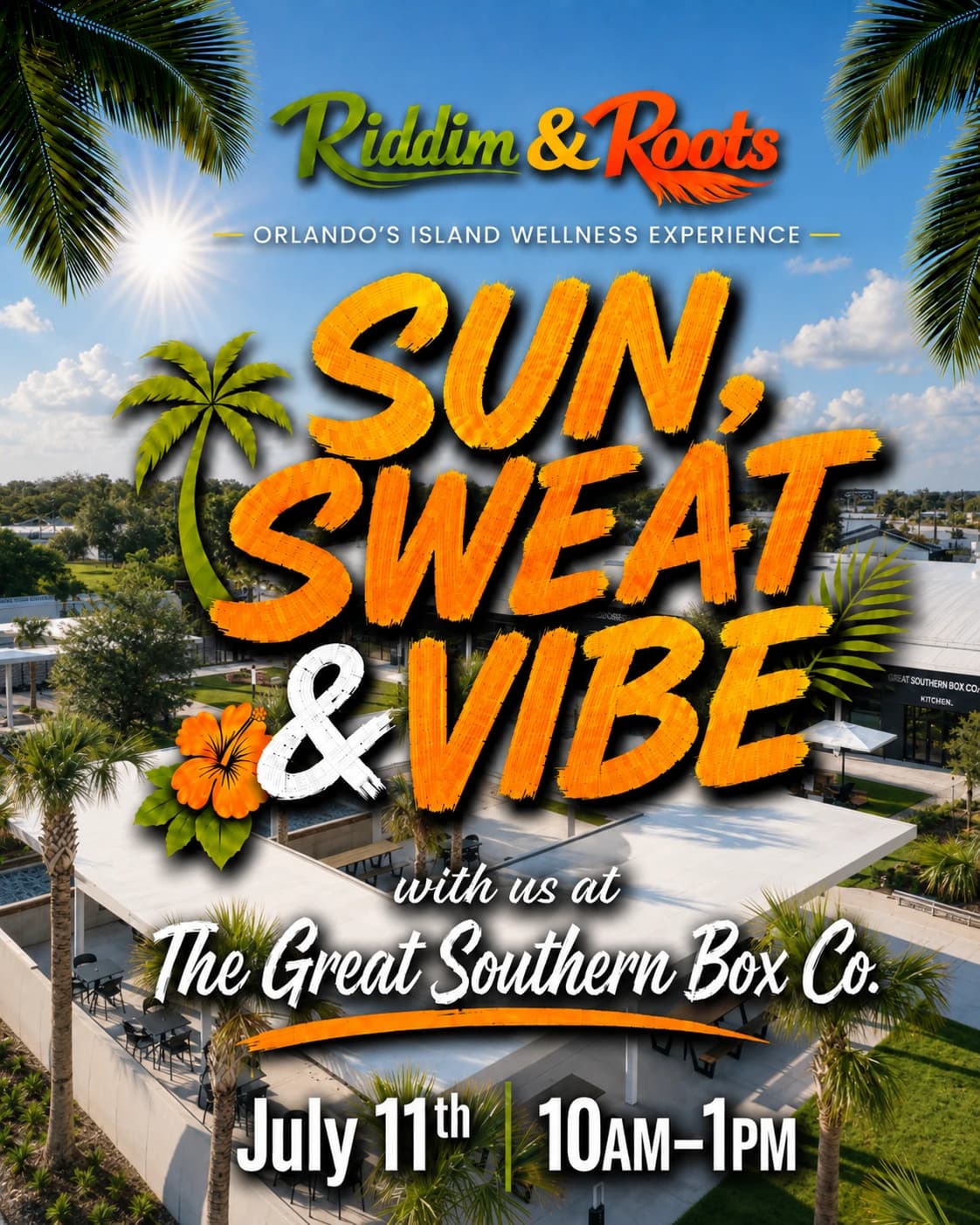 SUN, SWEAT & VIBES hosted by RiddimAndRoots — wellness events in Orlando