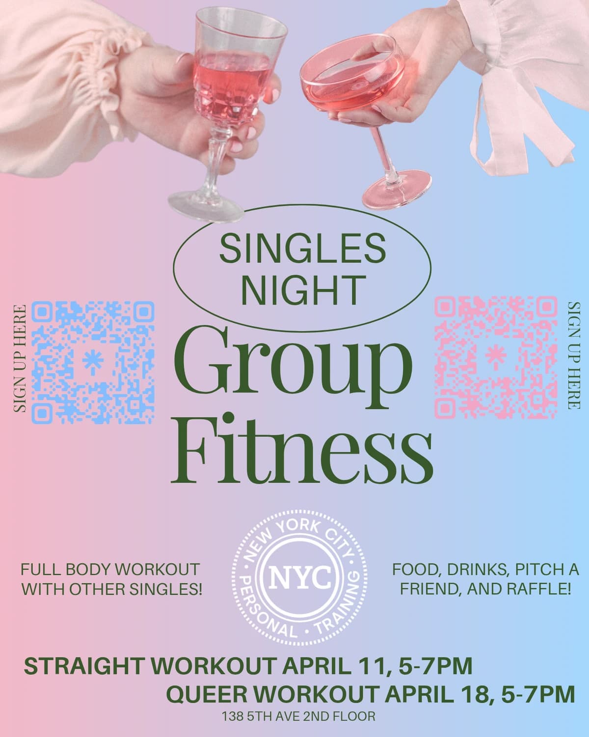 Singles Night  Fitness (straight) hosted by New York City Personal Training — fitness events in New York