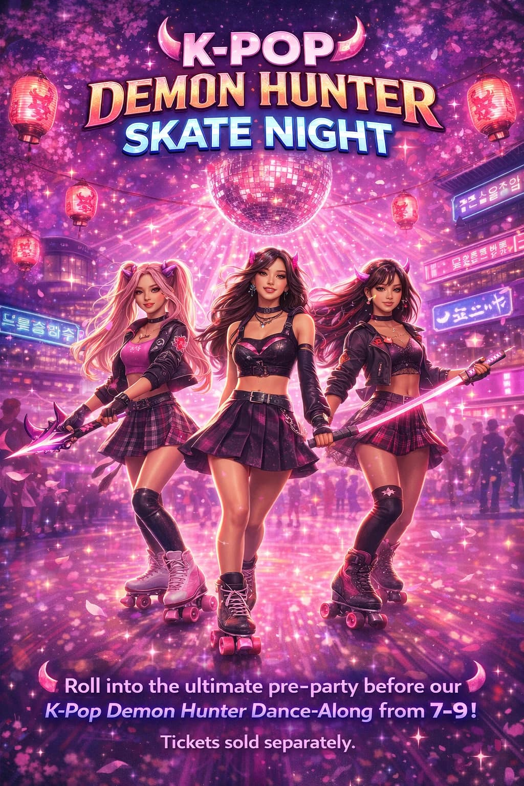 K-Pop Demon Hunters Pre Show Skate hosted by The Woods — social events in Lake City