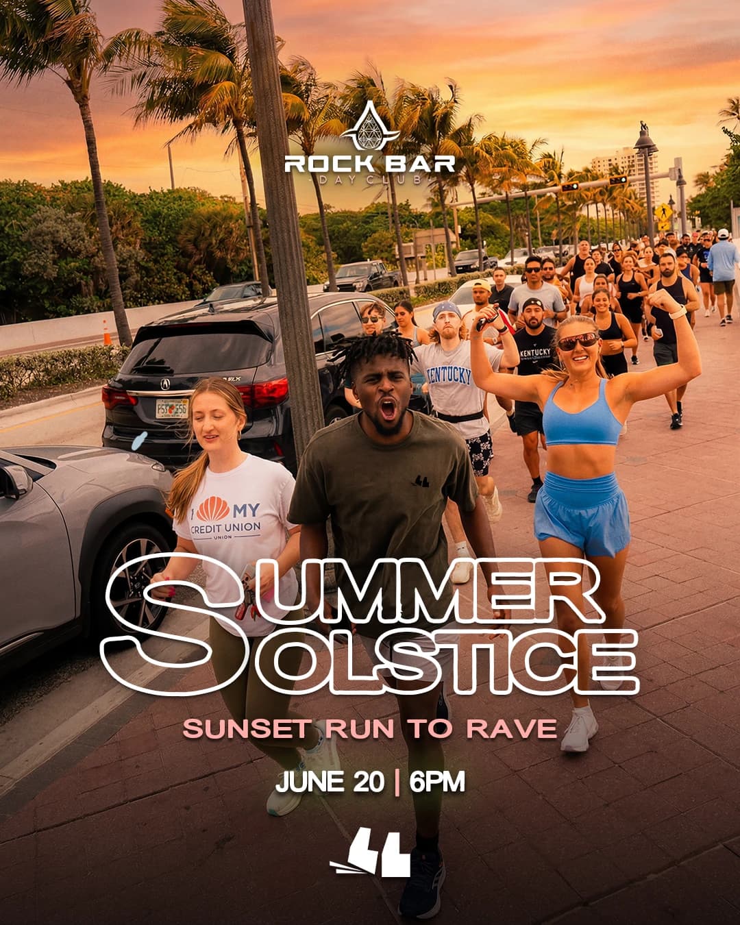 Summer Solstice Sunset Social hosted by Nameless Run Club — yoga classes in Fort Lauderdale