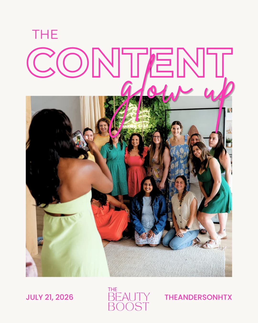 The Content Glow UP hosted by The Beauty Boost Houston — workshops in Houston