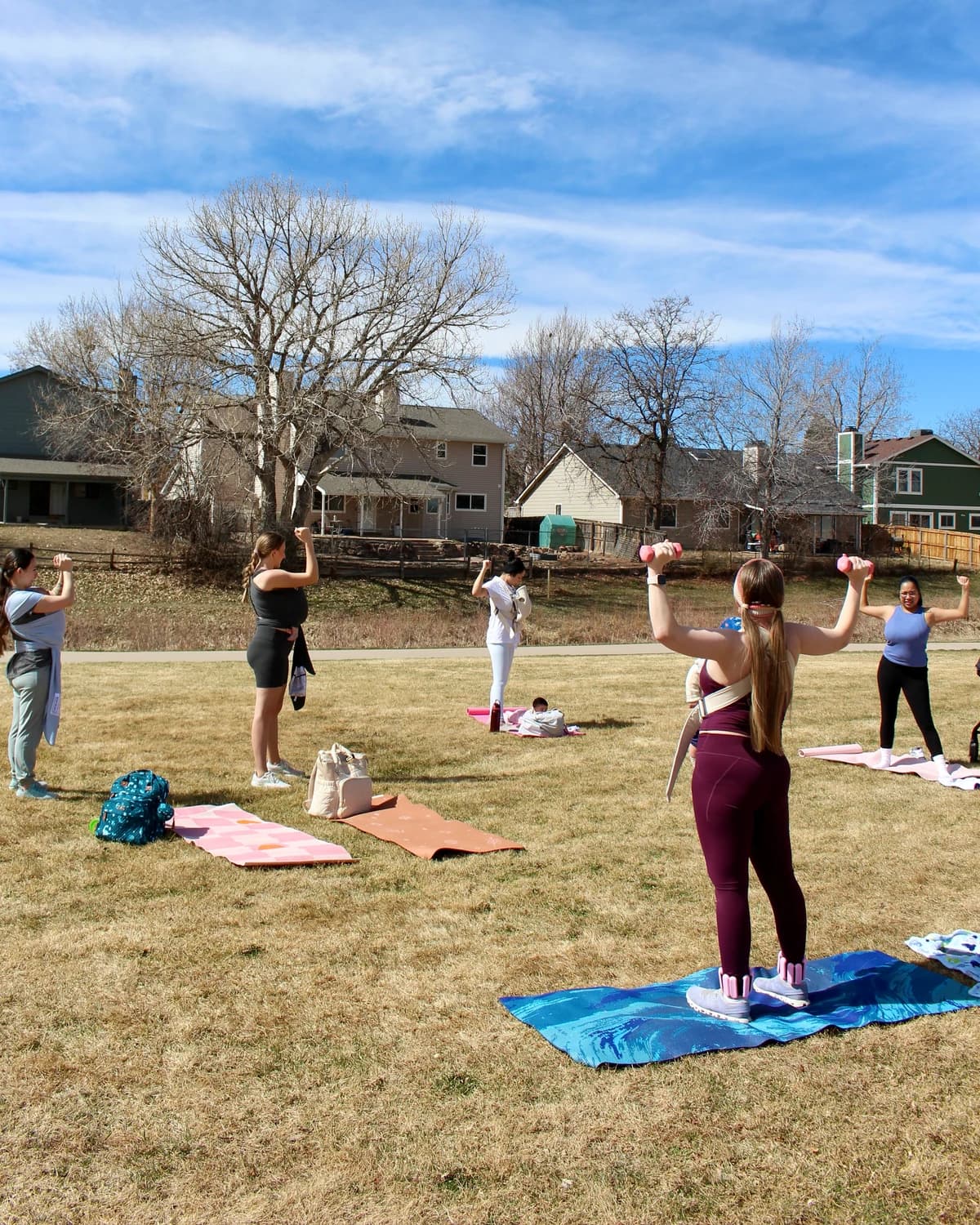 Mommy & Me Pilates in the Park hosted by Beloved Bodies Movement — pilates classes in Aurora