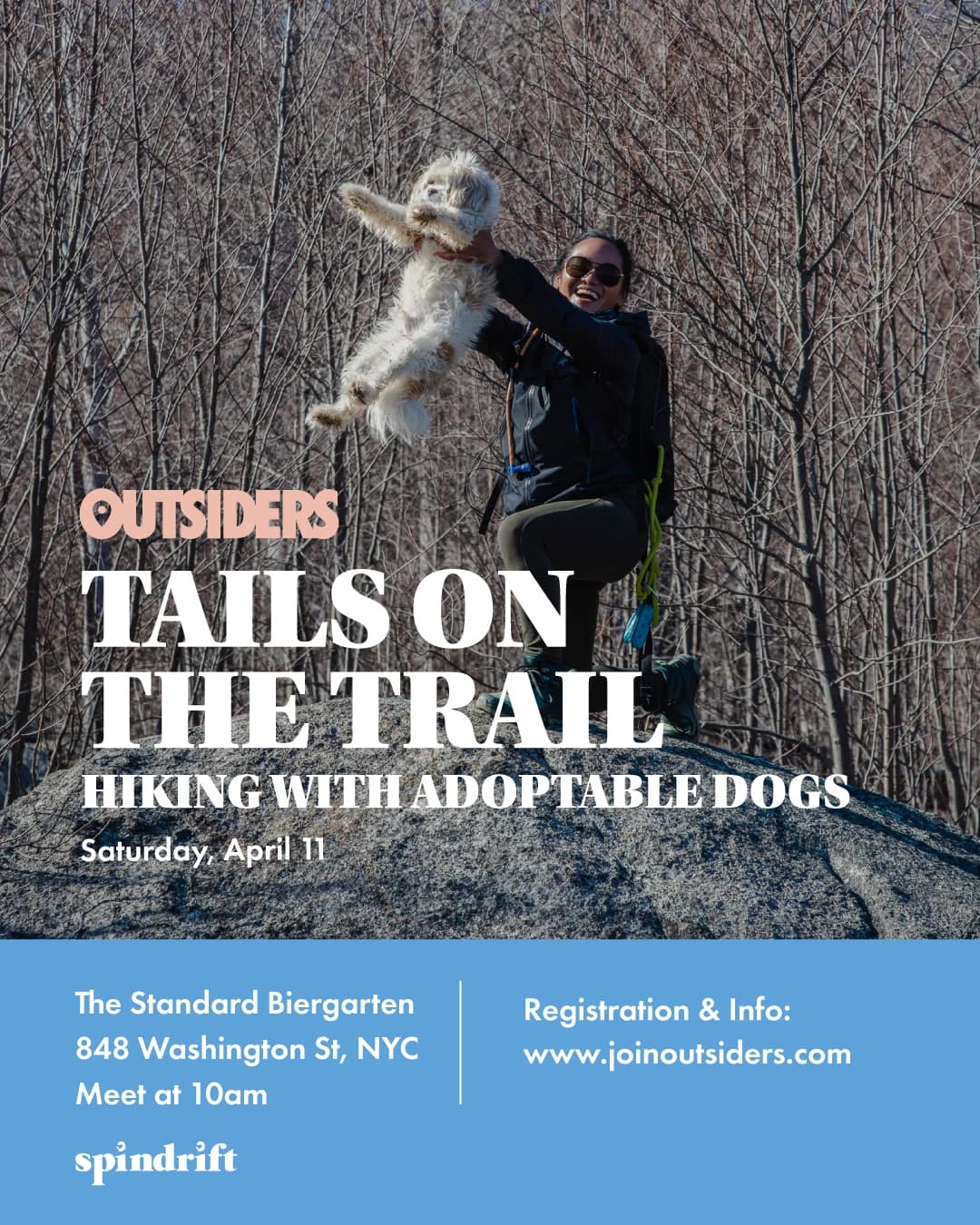 Tails on the Trail: Hike with Adoptable Dogs hosted by OUTSIDERS NYC — social events in New York