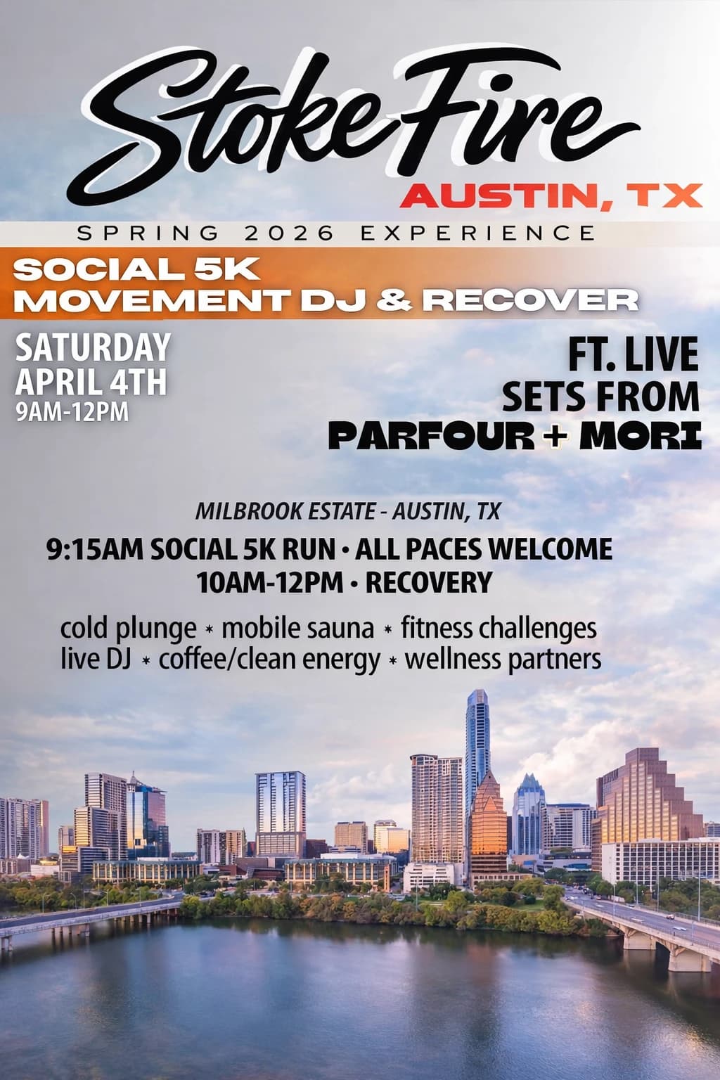 Stoke Fire Social 5K/DJ/Sauna/Plunge hosted by Stoke Fire — fitness events in Austin