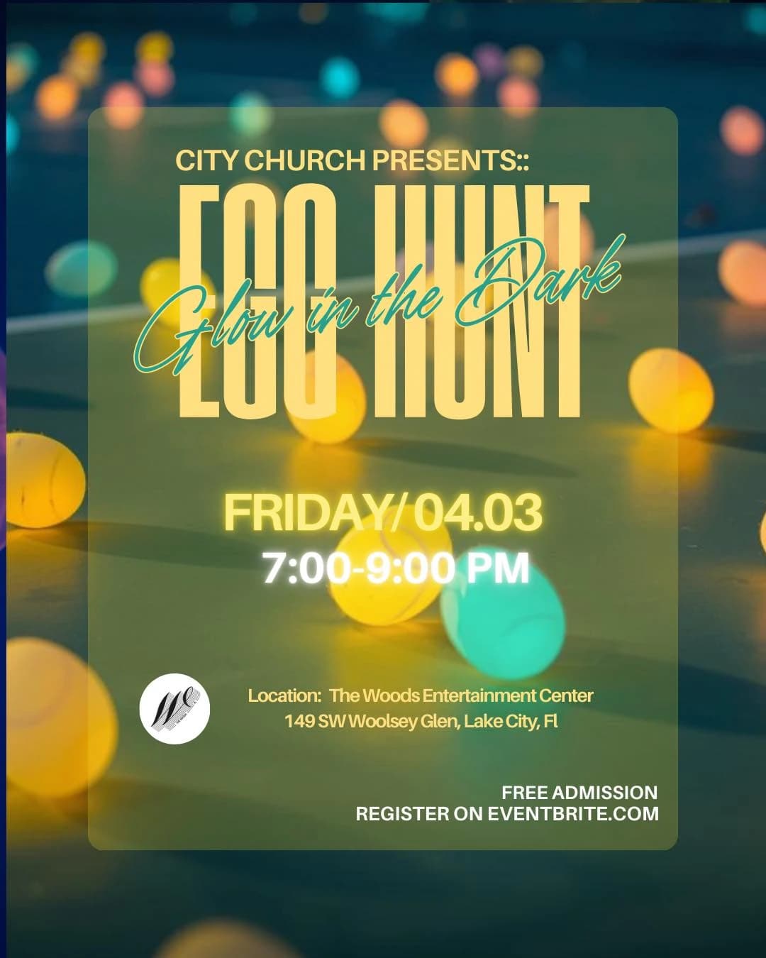 Glow In The Dark Easter Egg Hunt hosted by The Woods — run clubs in Lake City