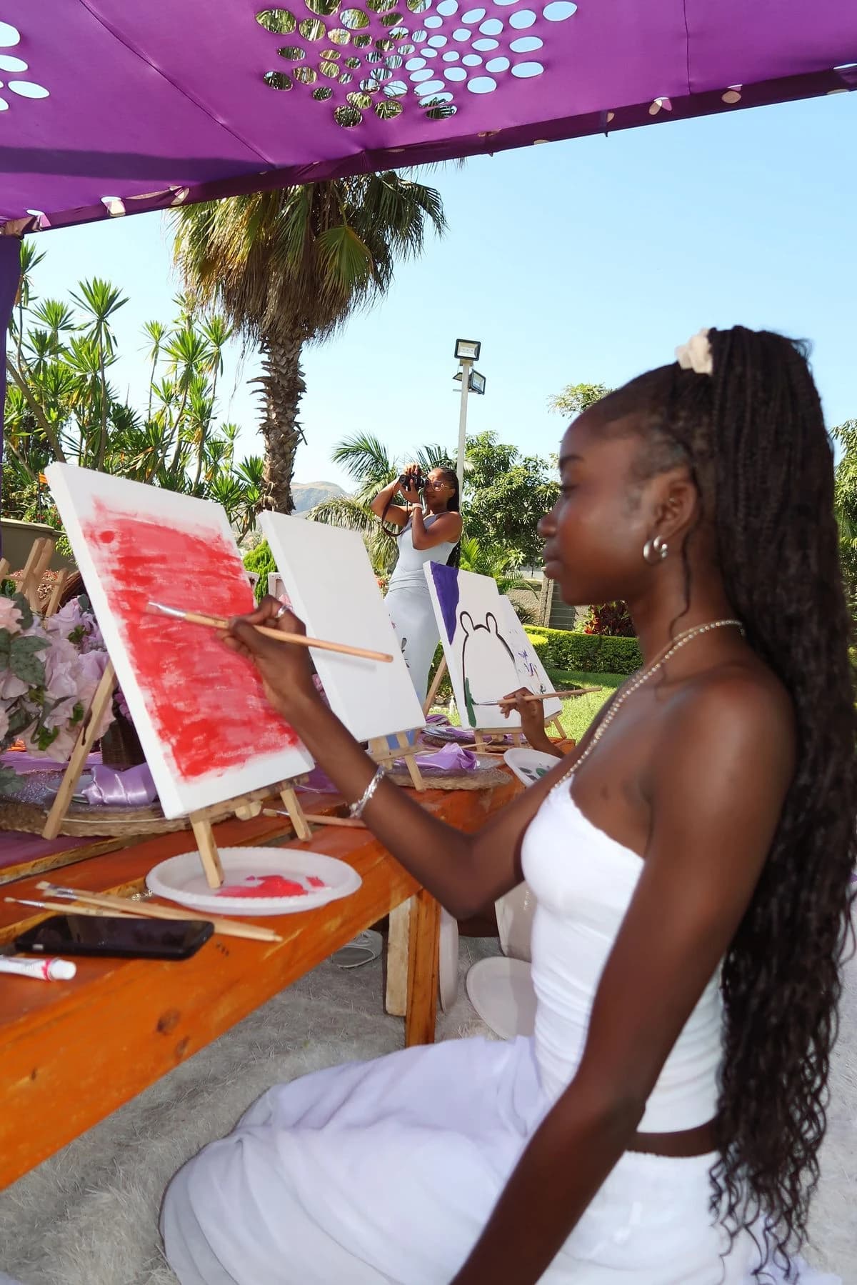 Tote bag painting hosted by Prime Time Social Club — workshops in Houston