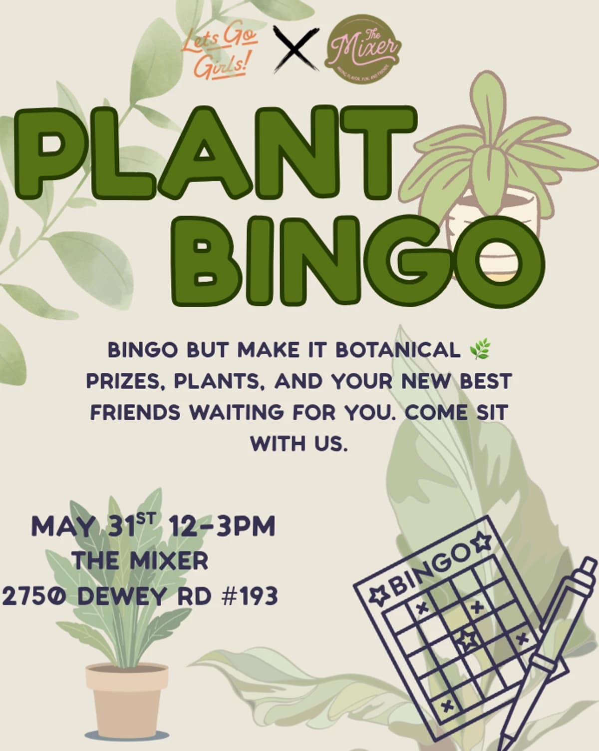 Plant Bingo 🌿 hosted by Lets Go Girls — social events in San Diego