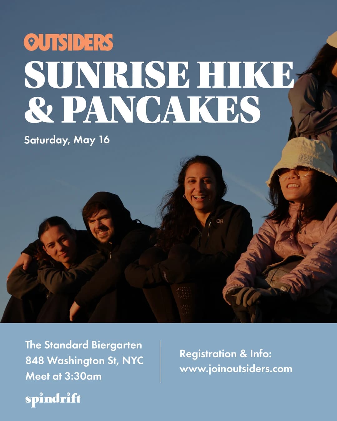 Sunrise Hike & Pancakes hosted by OUTSIDERS NYC — outdoor activities in New York