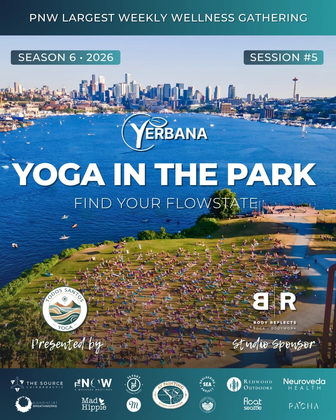 Yerbana Yoga In The Park - 2026 hosted by YERBANA — outdoor activities in Seattle