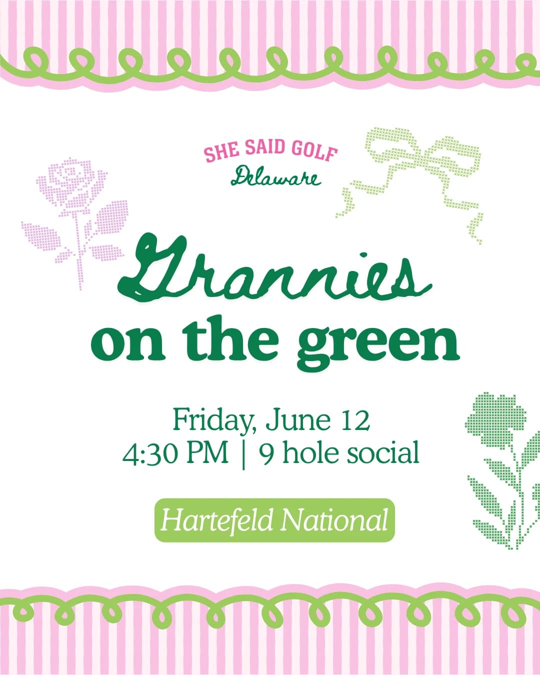 Grannies on the Green 9 Hole Social hosted by She Said Golf Delaware — golf in Avondale
