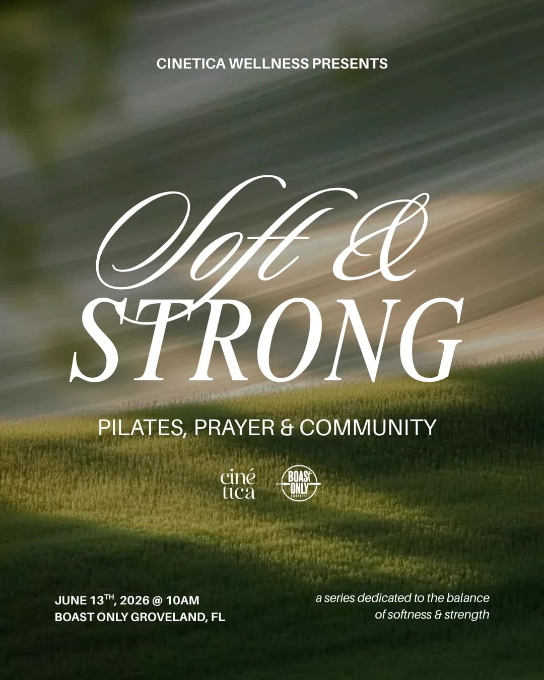 Soft & Strong Series | Pilates, Prayer & Community  hosted by Cinética Wellness — social events in Groveland