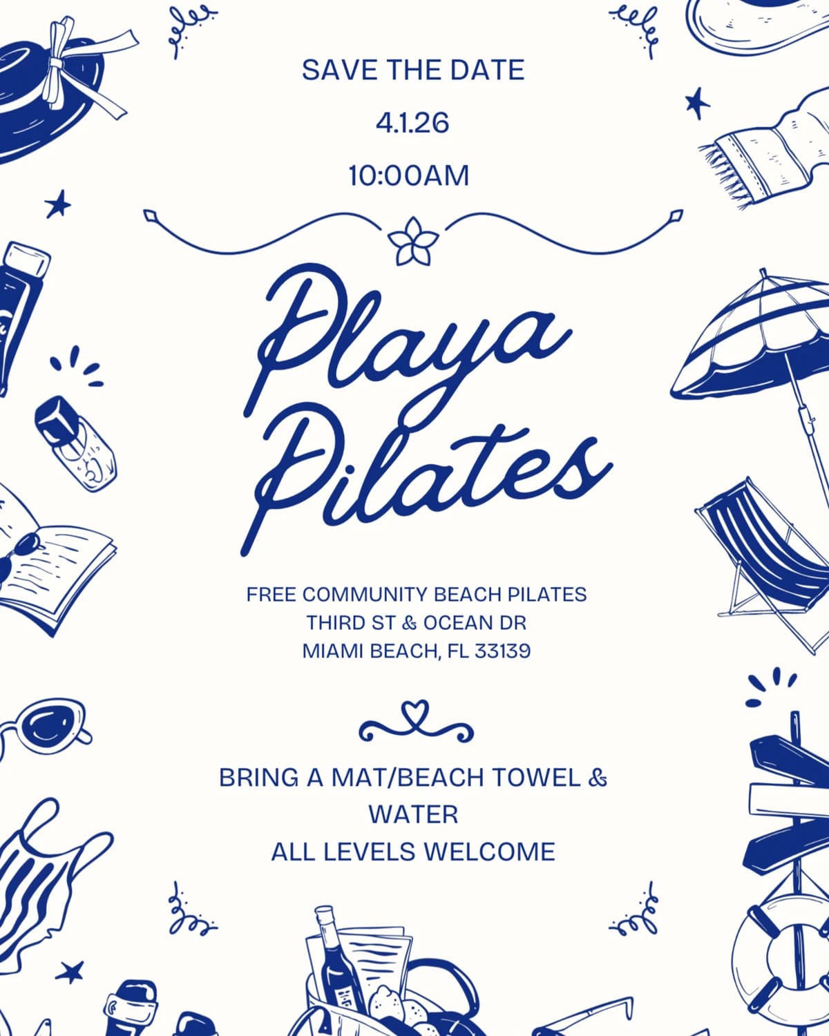 Playa Pilates hosted by natalie🫀 — pilates classes in Miami Beach