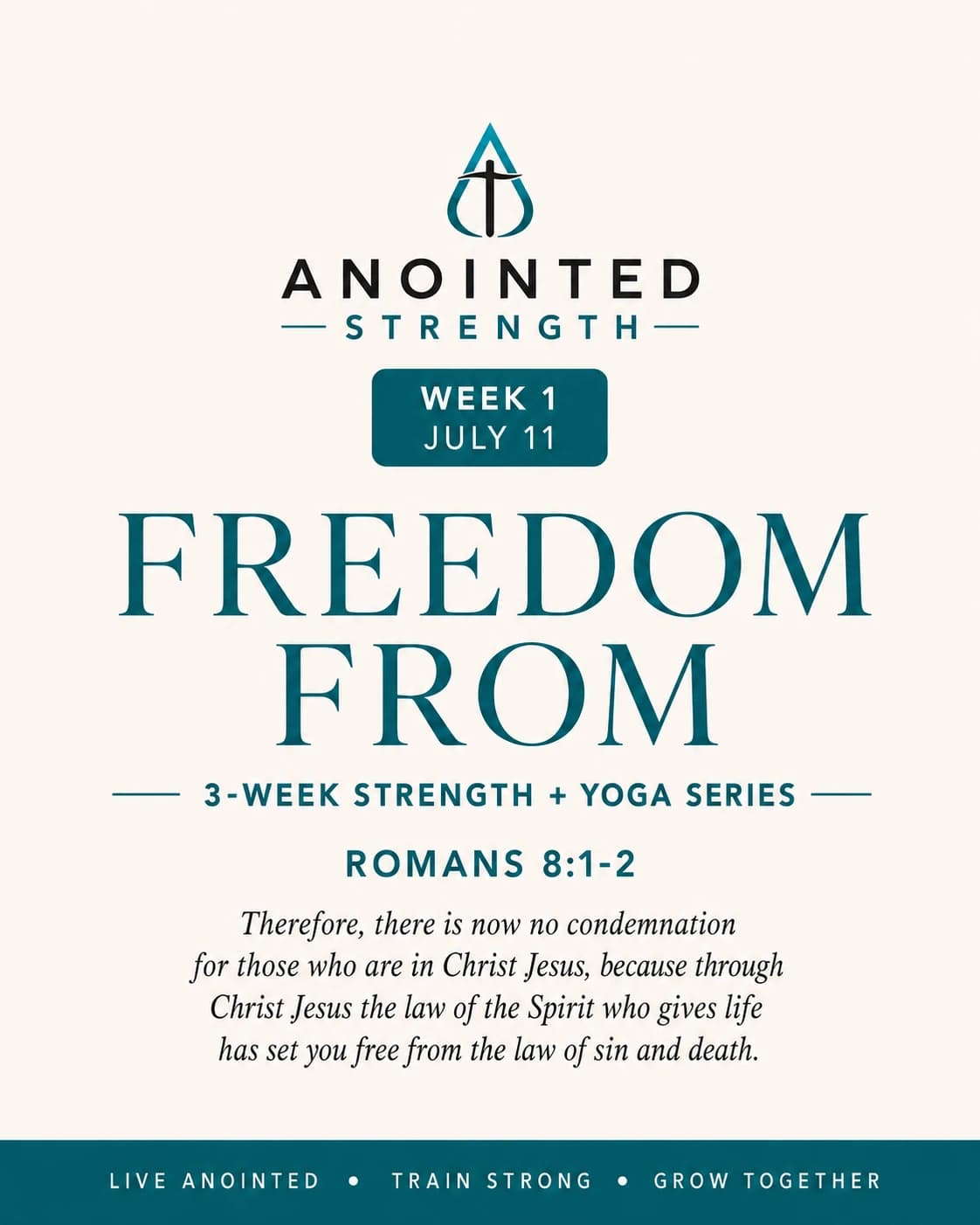 Anointed Strength : Freedom in Christ - Week 1 hosted by Anointed Strength — social events in Austin