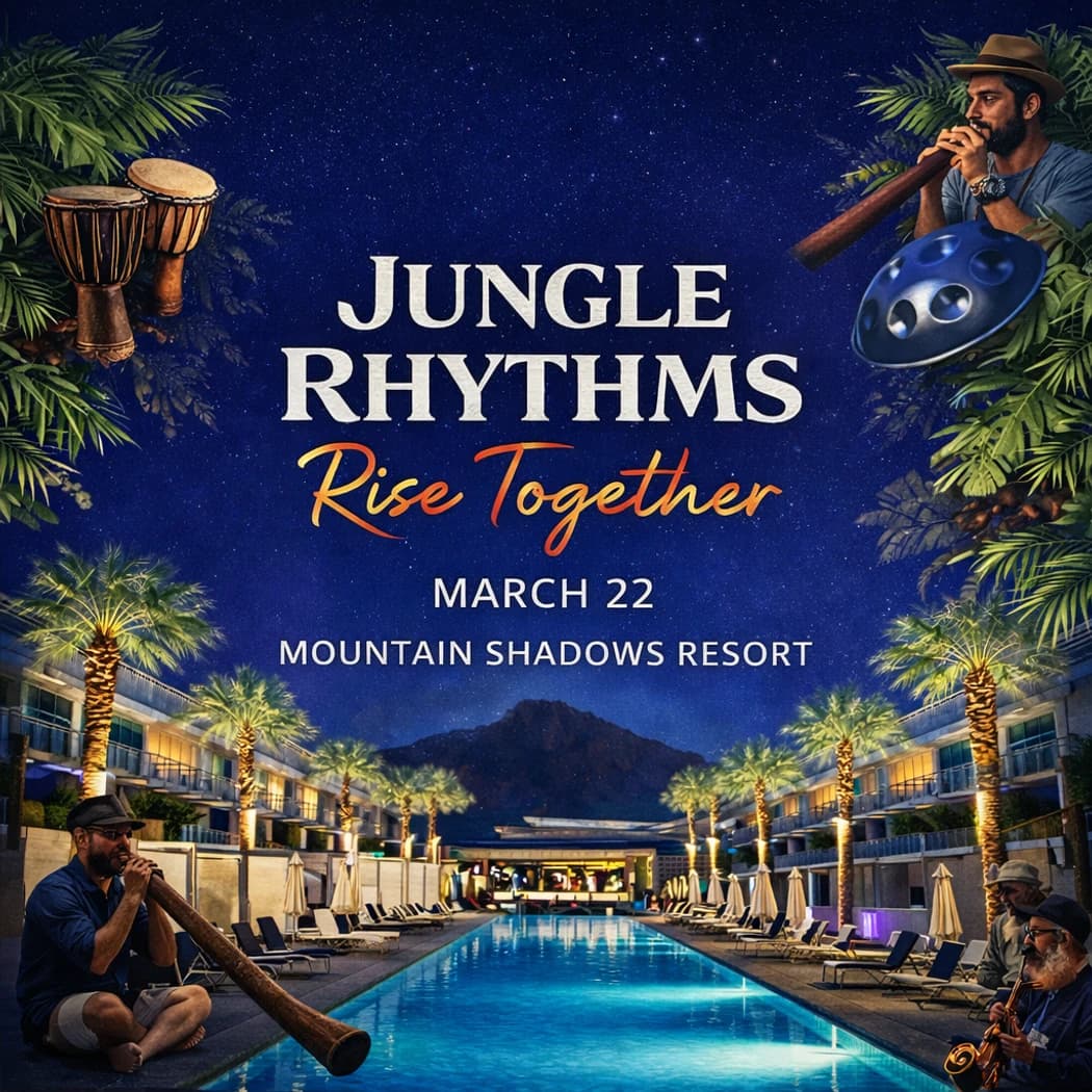 Jungle Rhythms:  hosted by Michael Roviello — wellness events in Paradise Valley