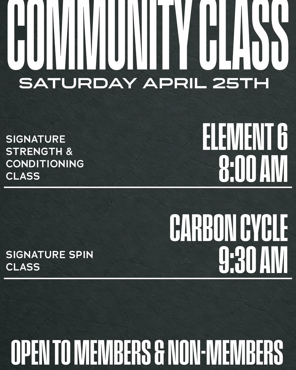 FRANKLIN: COMMUNITY CLASS hosted by Carbon Performance — fitness events in Franklin