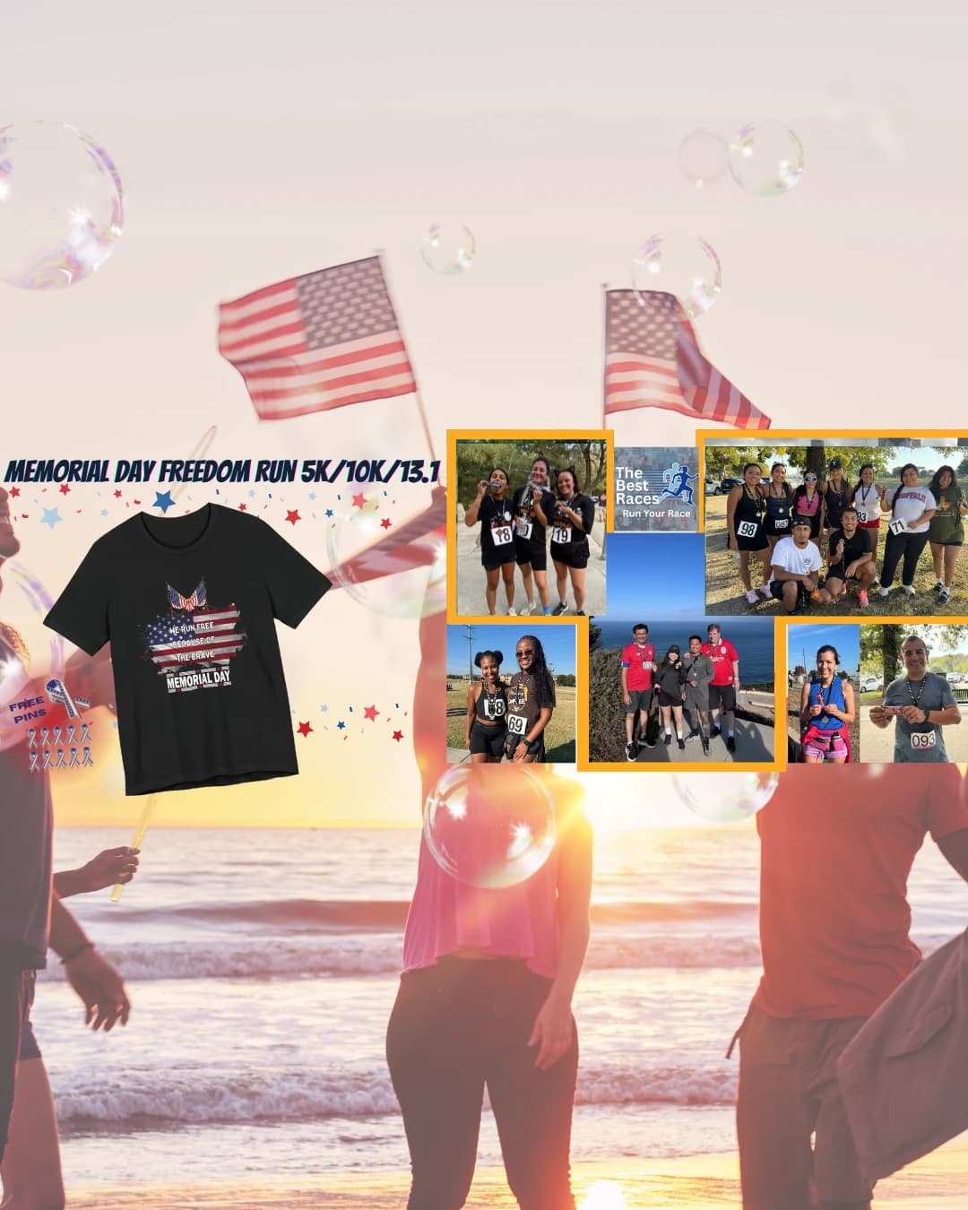 Memorial Day Run 5K/10K/13.1 LOS ANGELES hosted by The Best Races — run clubs in Santa Monica