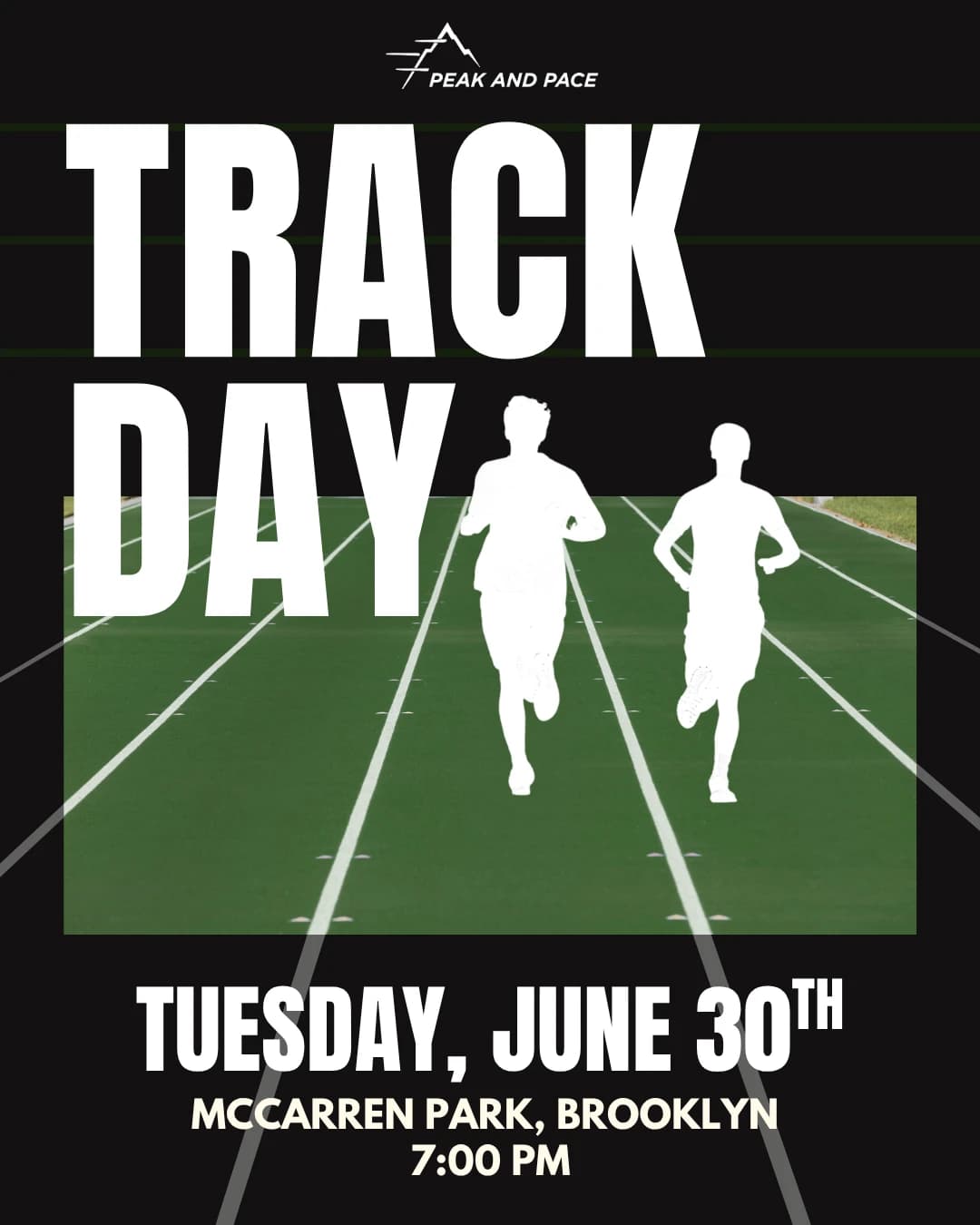 Track Day hosted by Peak and Pace — run clubs in Brooklyn