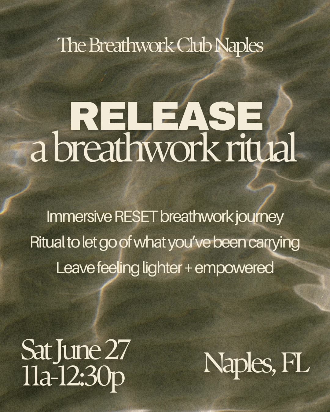 Release - A Breathwork Ritual hosted by The Breathwork Club — wellness events in Naples