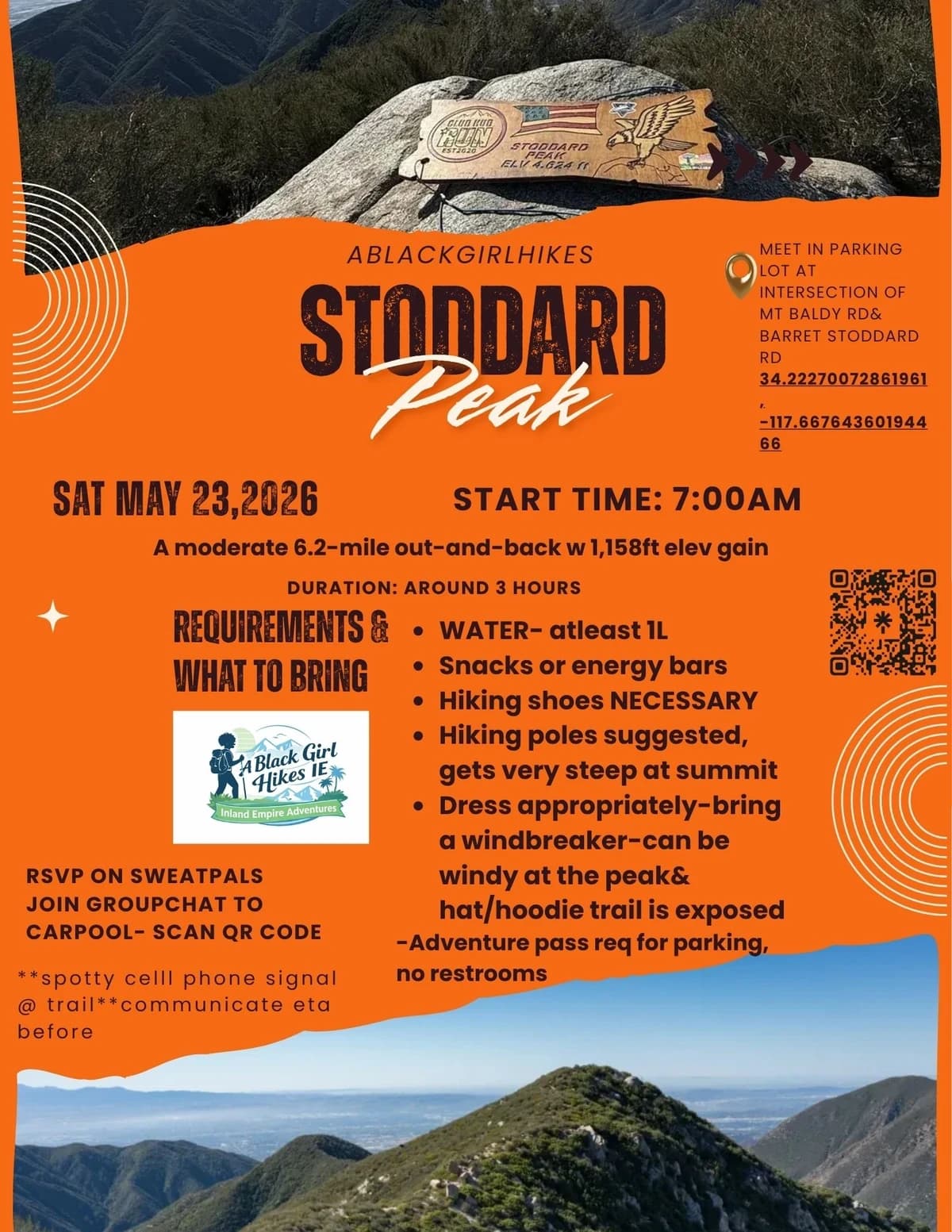 Stoddard Peak hosted by A Black Girl Hikes- IE — outdoor activities in San Diego