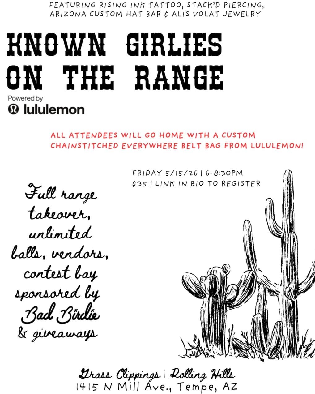 Known Girlies on the Range hosted by Known — team sports in Tempe