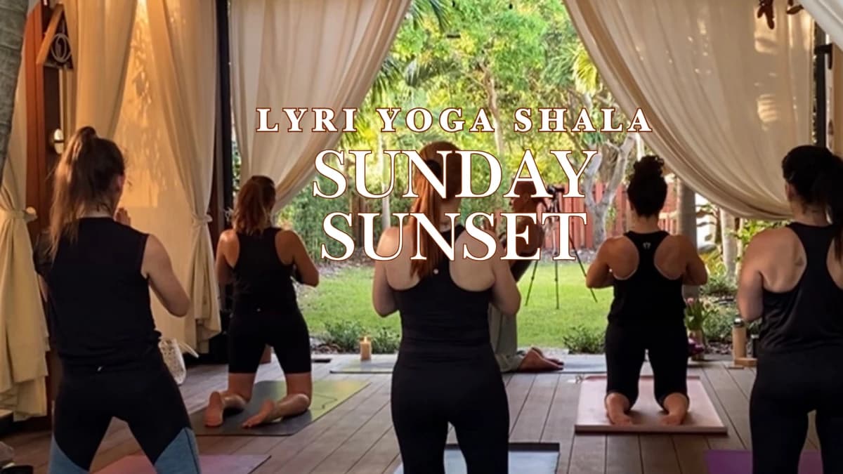 Sunday Sunset Flow at LYRI YOGA Shala hosted by LYRI YOGA Community — outdoor activities in Miami
