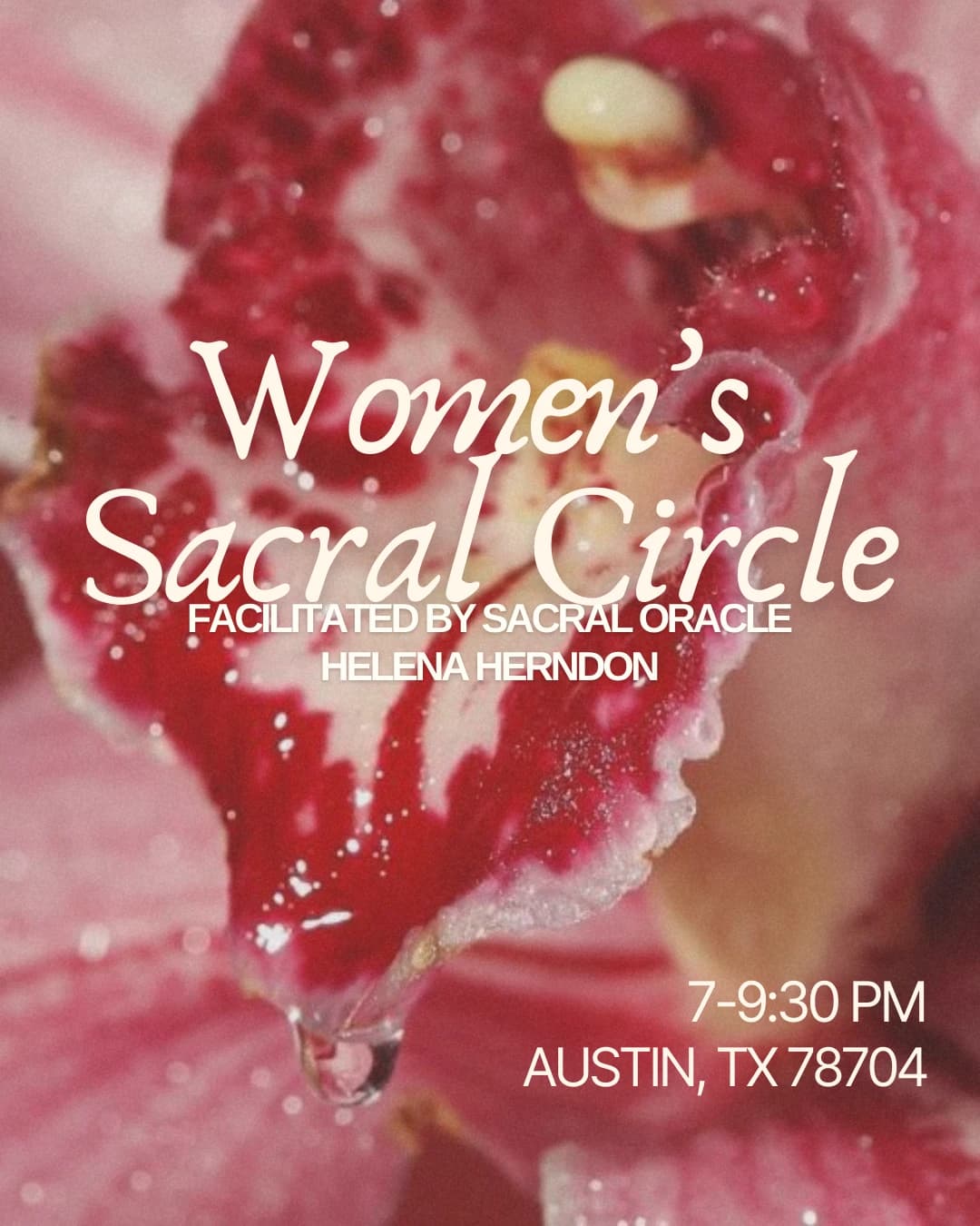 Women's Sacral Circle hosted by The Unbuzzed Club — workshops in Austin