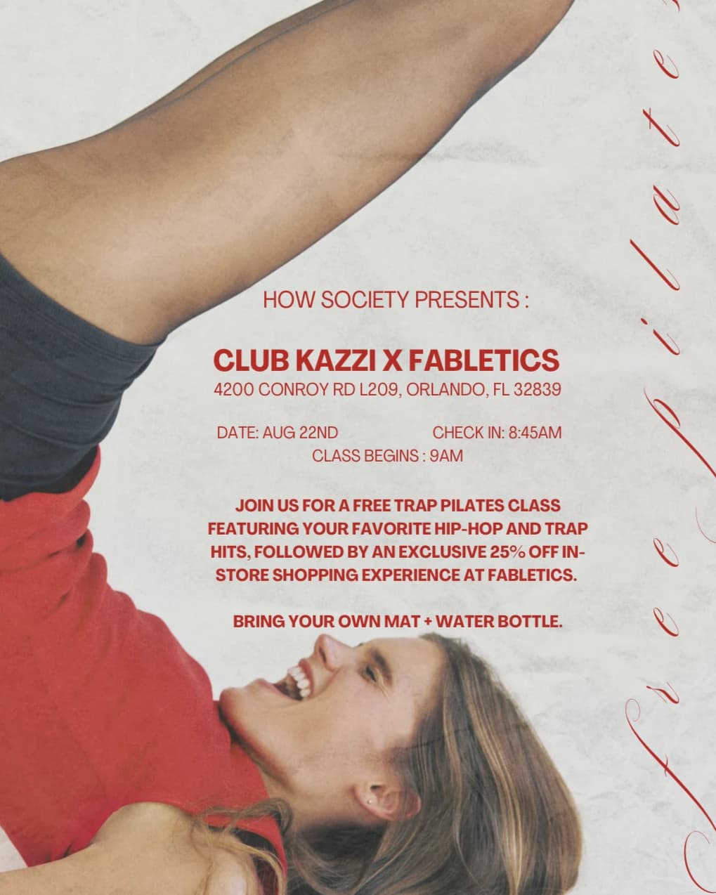 Club Kazzi x Fabletics hosted by Hooked On Wellness Society — Social Club — pilates classes in Orlando
