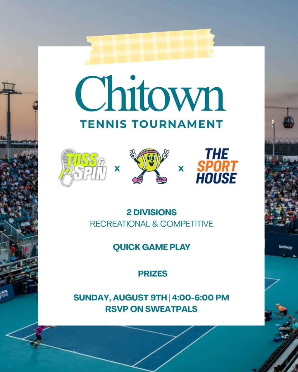 Chi Town Tennis Tournament hosted by chitown tennis club — racket sports in Chicago