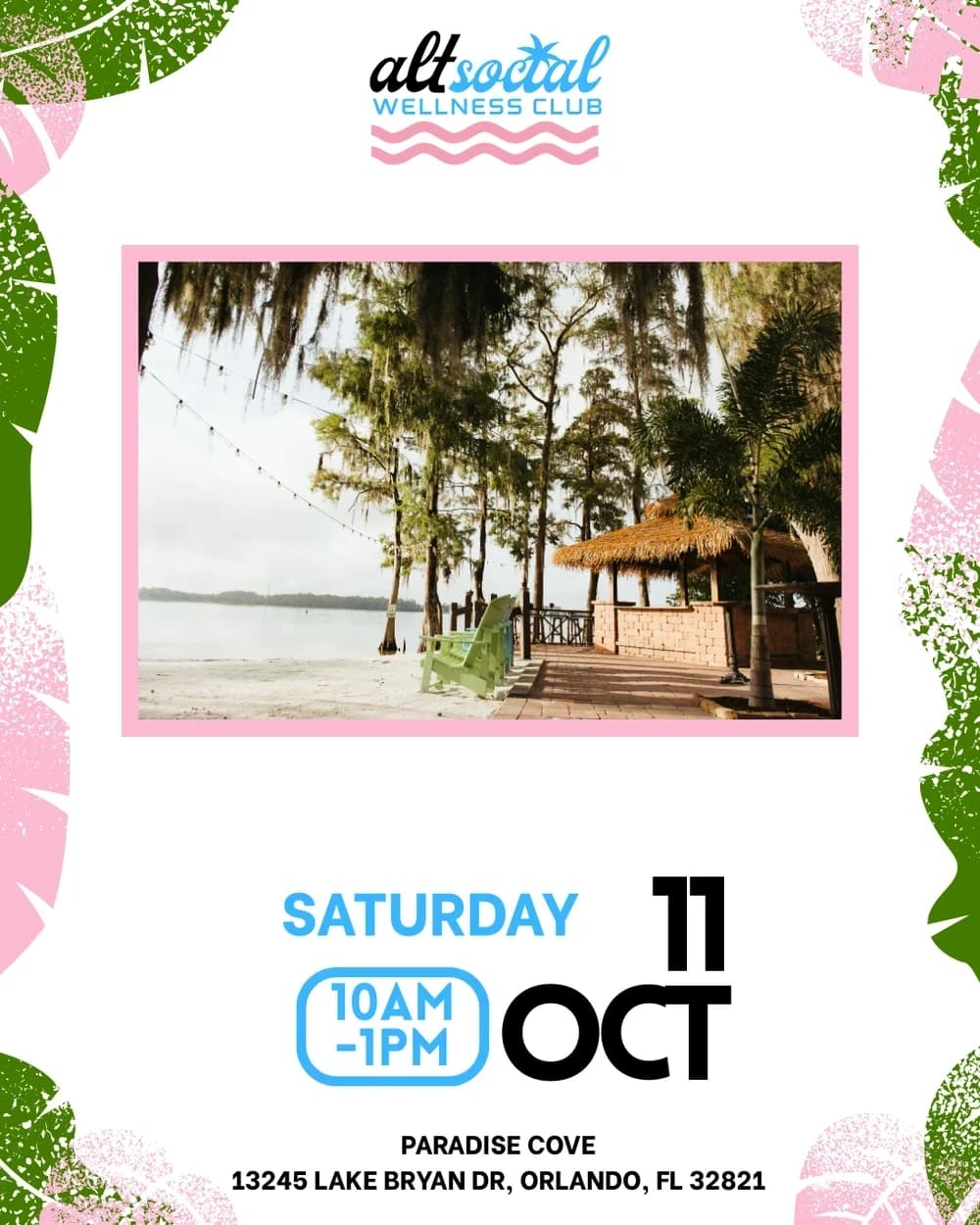 AltSocial Wellness Club - April 4th - Paradise Cove hosted by AltSocial — fitness events in Orlando