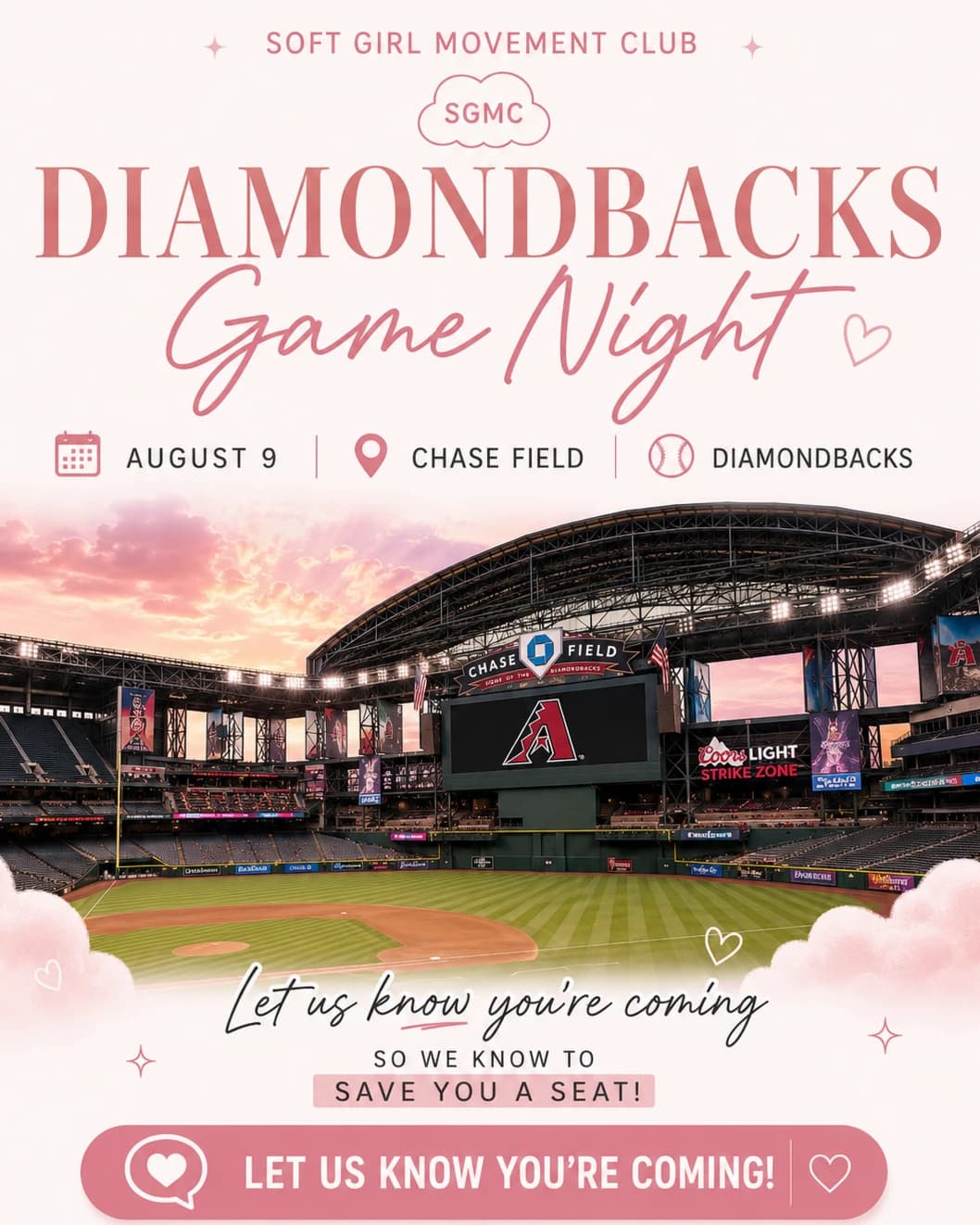 EVENING AT THE BALLPARK hosted by Soft Girl Movement Club — social events in Phoenix
