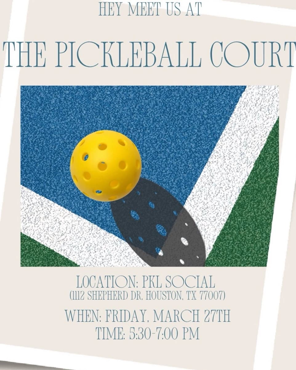 Ladies pickleball night hosted by Hey Meet Us At — racket sports in Houston