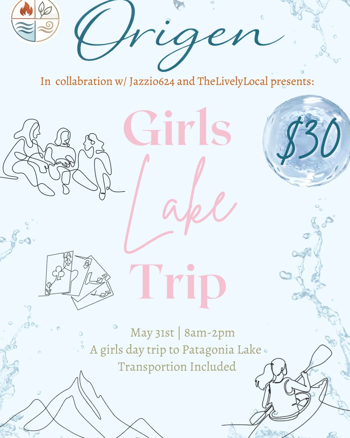 Girls lake trip hosted by Origen Social Club — outdoor activities in Tucson