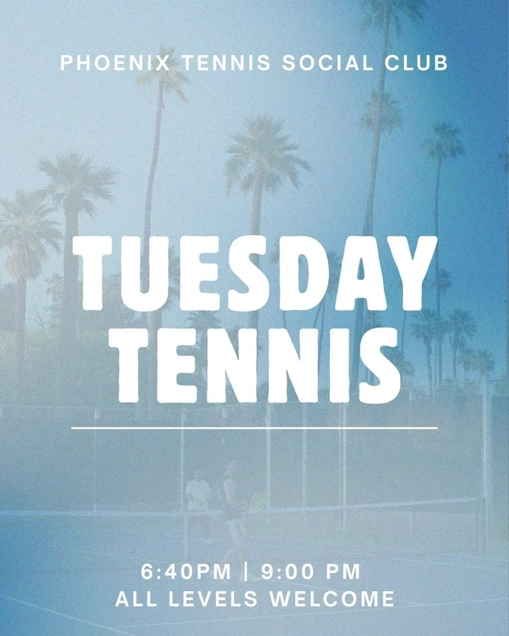 TUESDAY TENNIS NIGTH hosted by PHOENIXTENNISCLUB — team sports in Phoenix