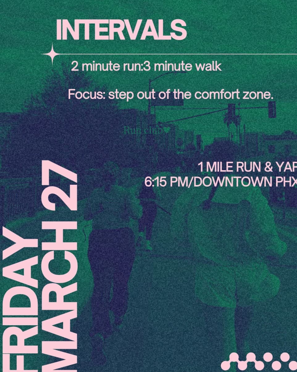 Soft Sunset Run hosted by SGMC: Phoenix Women’s Run Club 🏃🏻‍♀️🫧✨ — run clubs in Phoenix