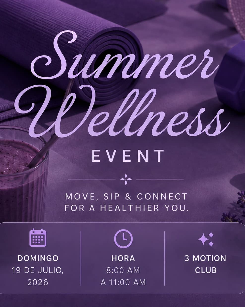 Sweat, Sip & Shop 💜✨ hosted by 3 Motion Club - Orlando Wellness Event — fitness events in Orlando