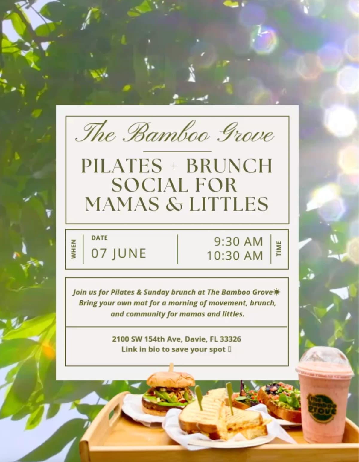 Mama & Me Pilates + Brunch Social  hosted by The WellHeld Movement — pilates classes in Davie