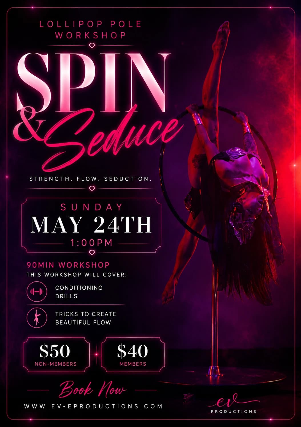 Spin & Seduce: Lollipop Pole Workshop hosted by Ev-e Productions — workshops in Altamonte Springs