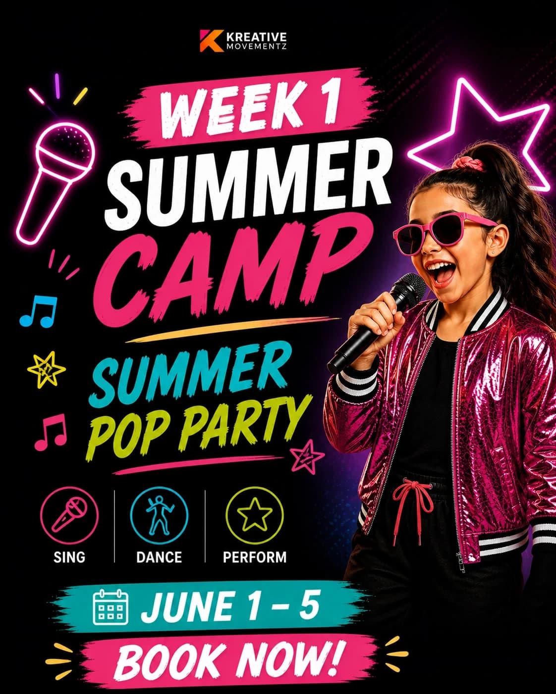 Week 1: Kids Summer Camp  hosted by Kreative Movementz — dance classes in Orlando
