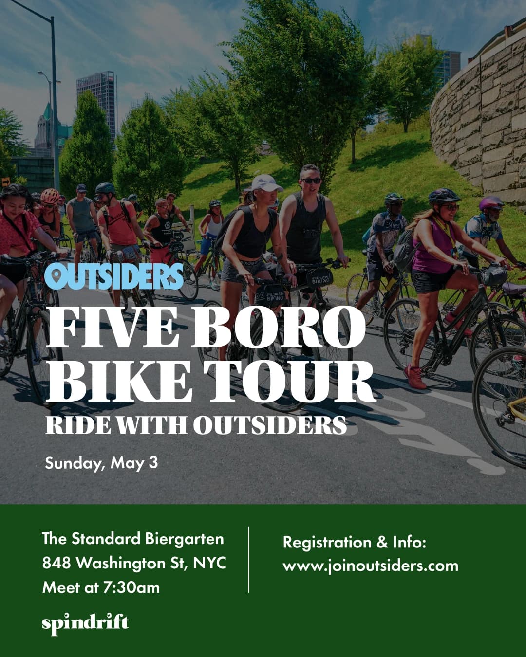 Five Boro Bike Tour: Ride with Team Outsiders hosted by OUTSIDERS NYC — outdoor activities in New York