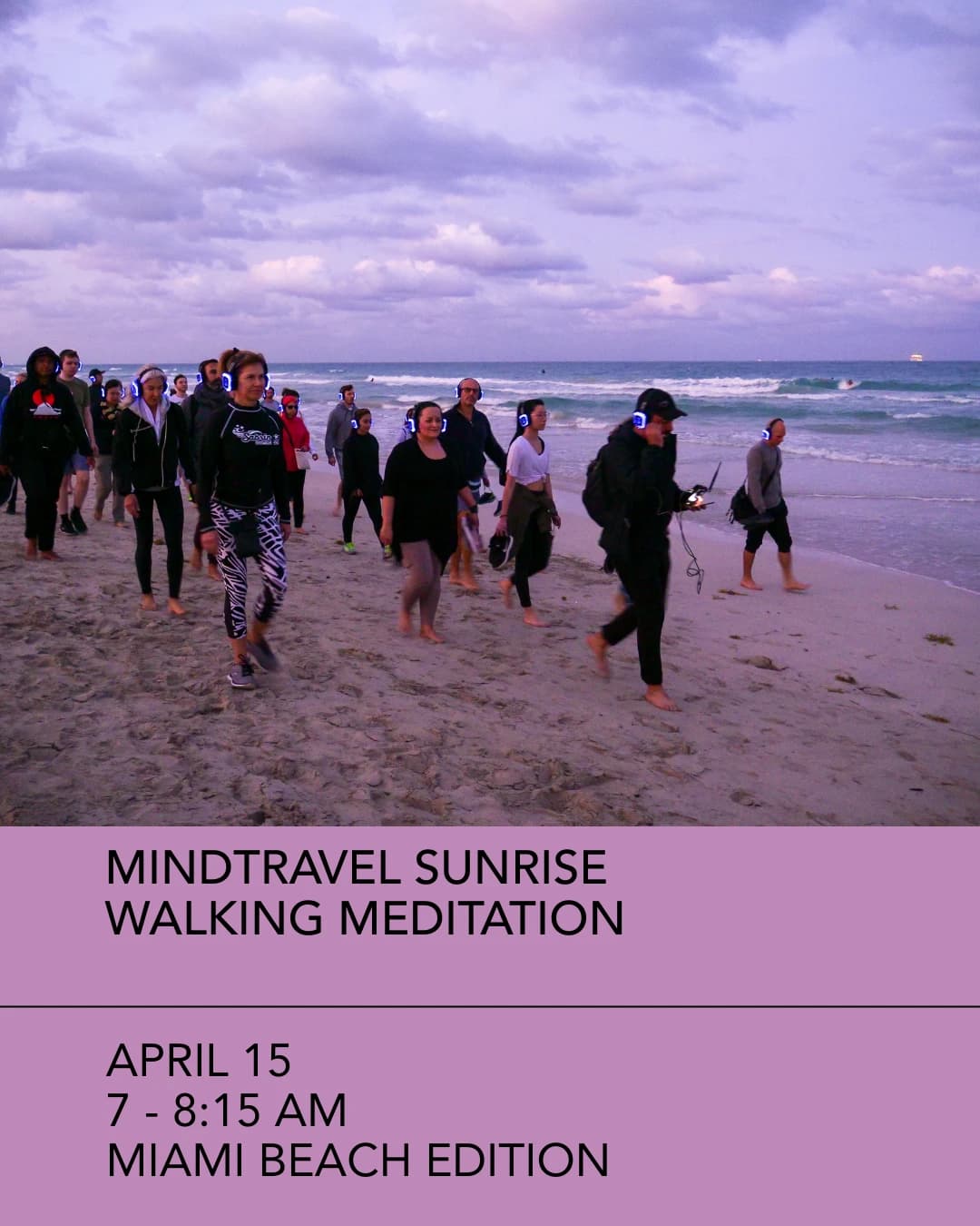 Mindtravel Live Walking Meditation hosted by Modern OM — run clubs in Miami Beach