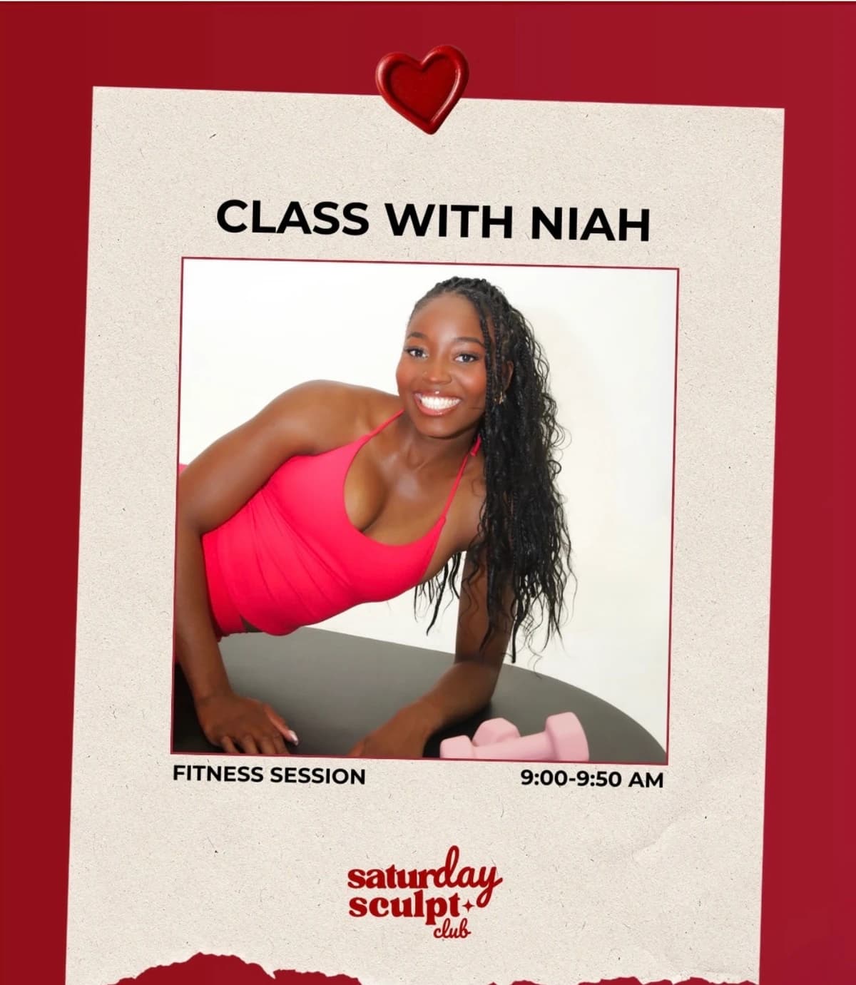 Legs, Glutes & Abs with Niah hosted by SaturdaySculptClub — pilates classes in Richmond
