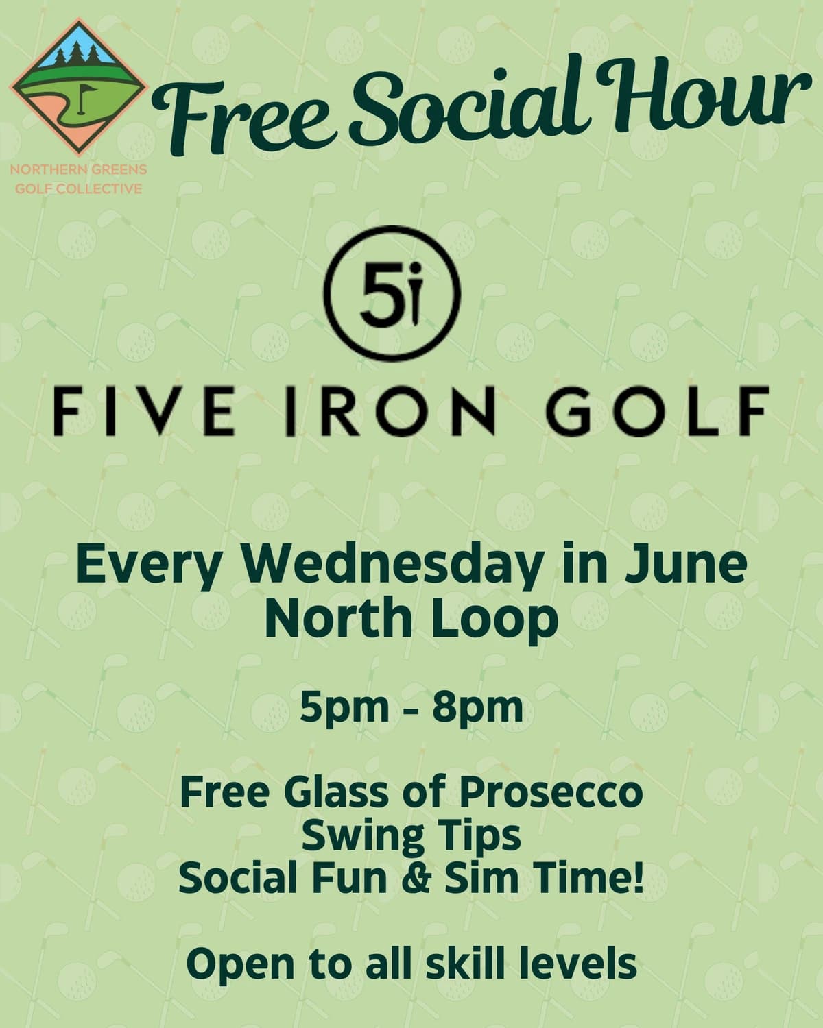 Five Iron Women Play FREE Wednesdays hosted by Northern Greens Golf Collective — golf in Minneapolis