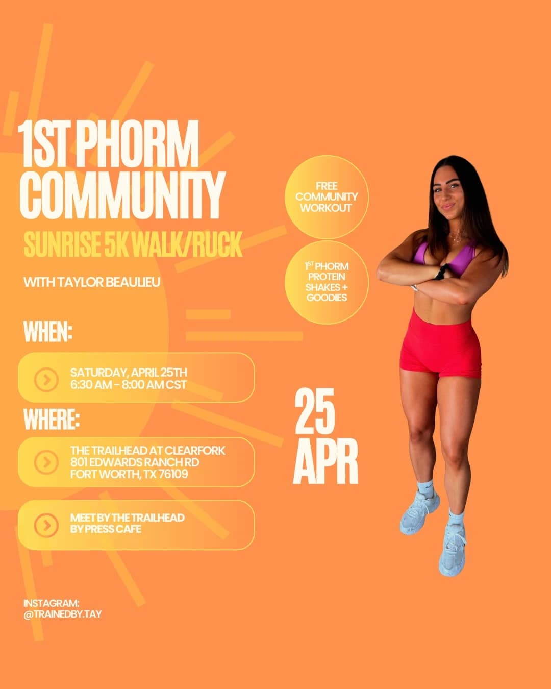 1P SUNRISE SOCIAL 5K WALK/RUCK hosted by CONSISTENCY CLUB — run clubs in Fort Worth