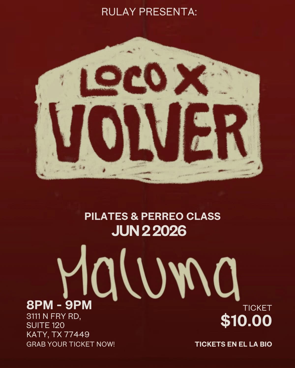 Pilates Funcional hosted by Rulay Pilates y Perreo — dance classes in Katy