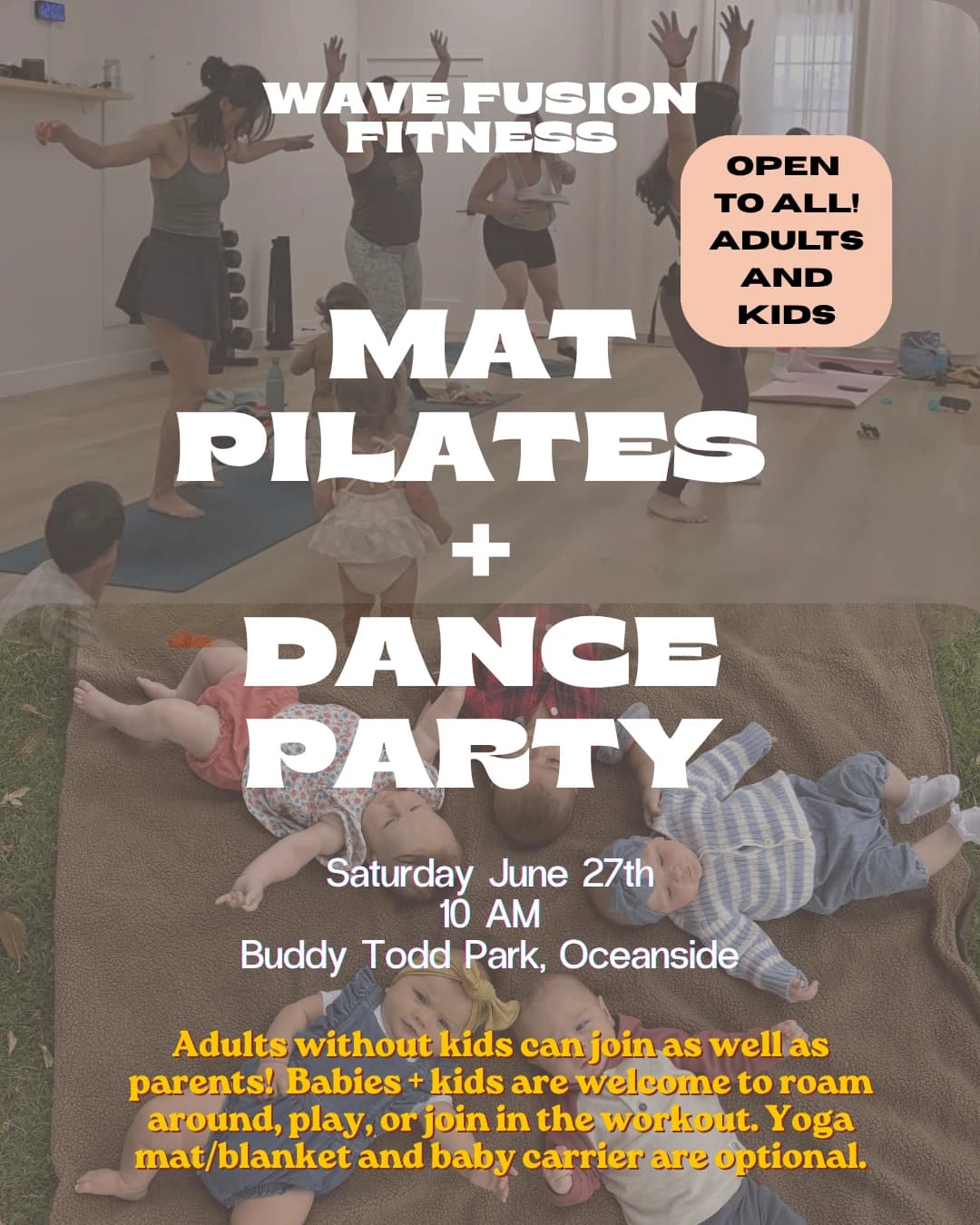 Donation Based Mat Pilates + Dance Class! For All!